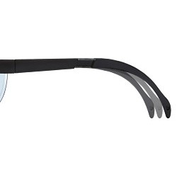 MCR Safety KD110AF Safety Glasses, UV-AF Anti-Fog Lens Coating, Clear Lens, Half, Black Frame, Nylon Frame